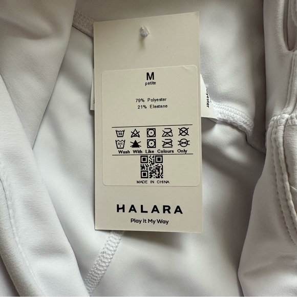 Halara Flare Leggings High Waist in White | Women's Medium Petite - Picture 6 of 6